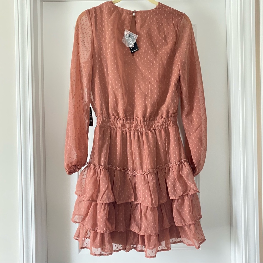 Express Mini Ruffled Dress. NEW WITH TAGS - Picture 4 of 6
